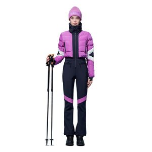 Womens Fusalp Clarisse Ski Suit - Bosphore/Marin One Piece Suits Fusalp 