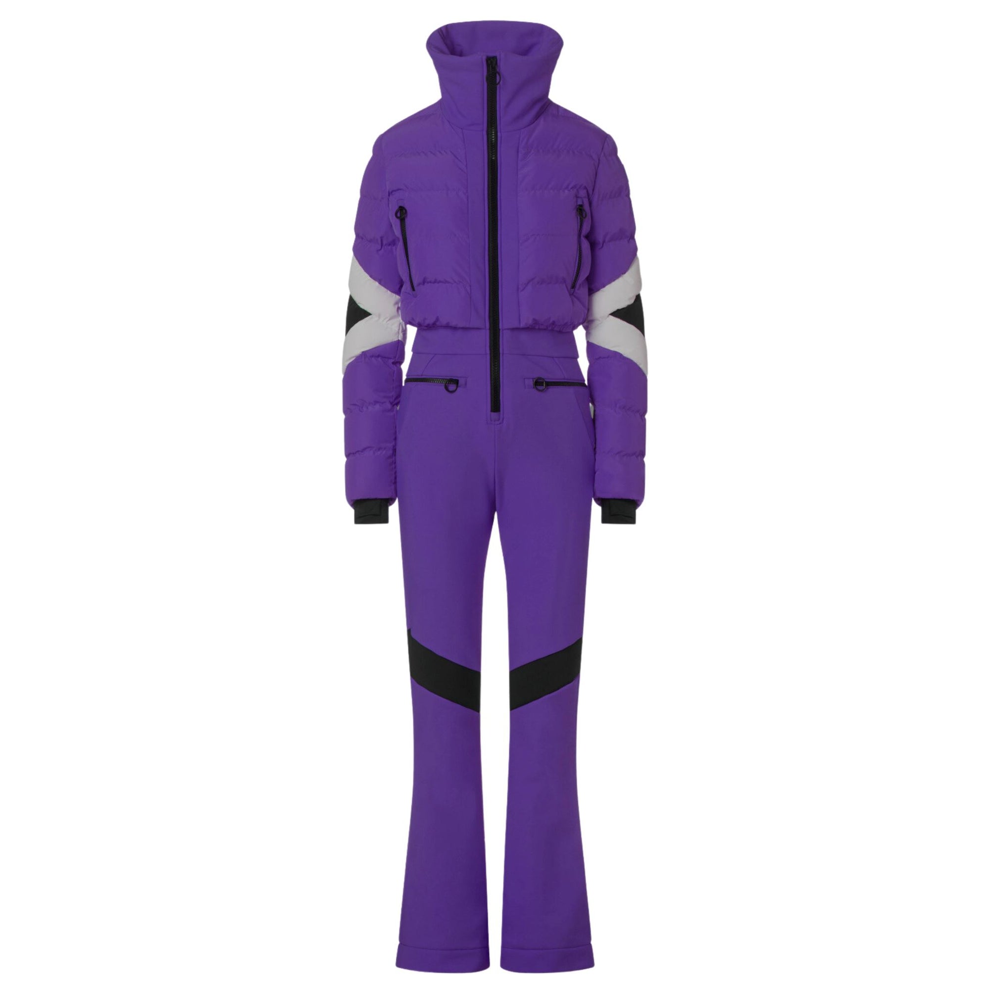 Womens Fusalp Clarisse Ski Suit - Ultravoilet / Noir One Piece Suits Fusalp 