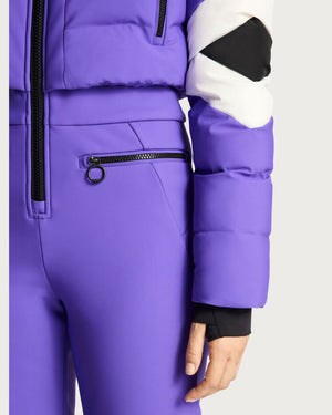 Womens Fusalp Clarisse Ski Suit - Ultravoilet / Noir One Piece Suits Fusalp 