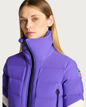 Womens Fusalp Clarisse Ski Suit - Ultravoilet / Noir One Piece Suits Fusalp 