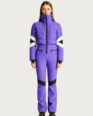 Womens Fusalp Clarisse Ski Suit - Ultravoilet / Noir One Piece Suits Fusalp 
