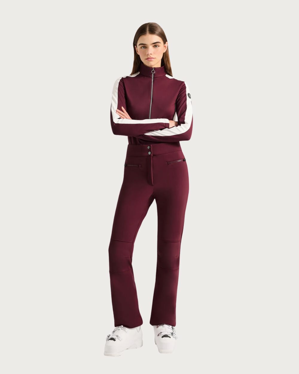 Womens Fusalp Negam - Acajou/Neige Thermals Fusalp 