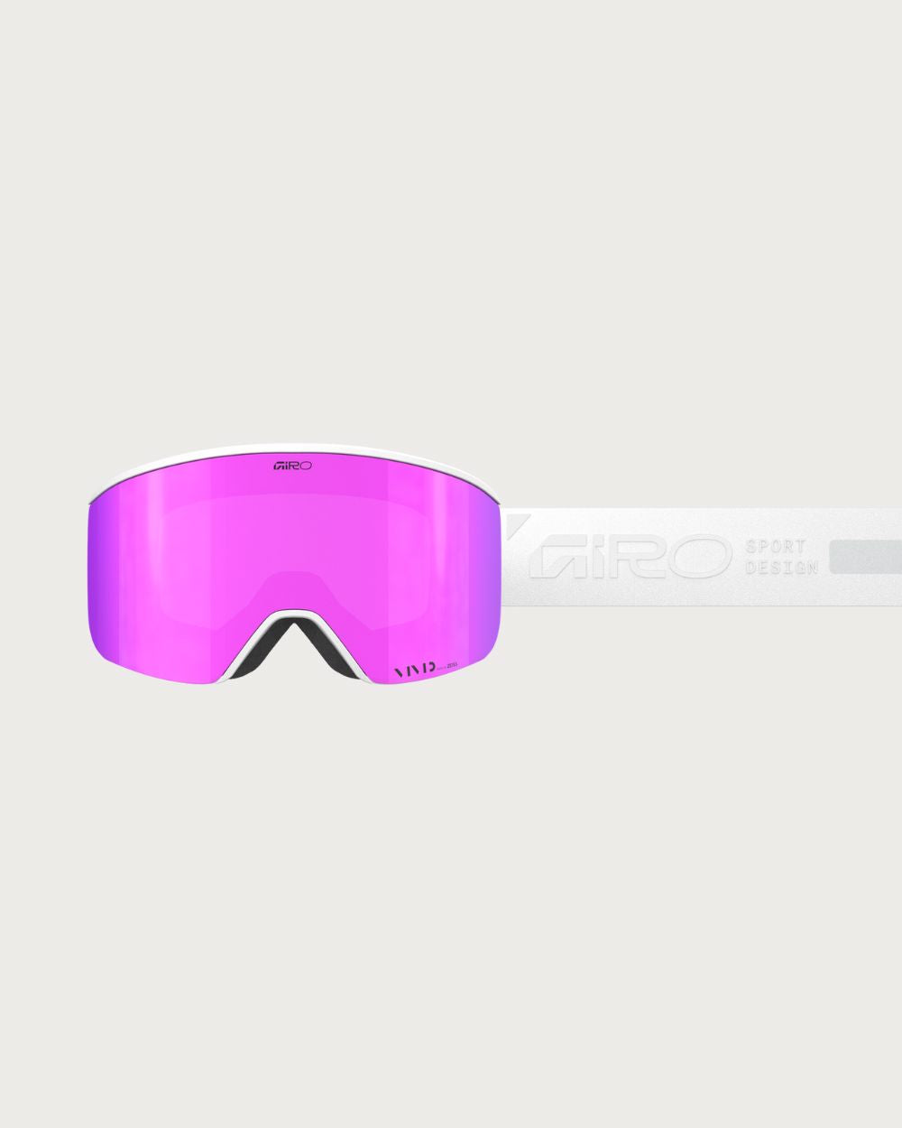 Womens Giro Ella (Medium Fit) Goggles - Rails White Vivid Pink Goggles Giro 