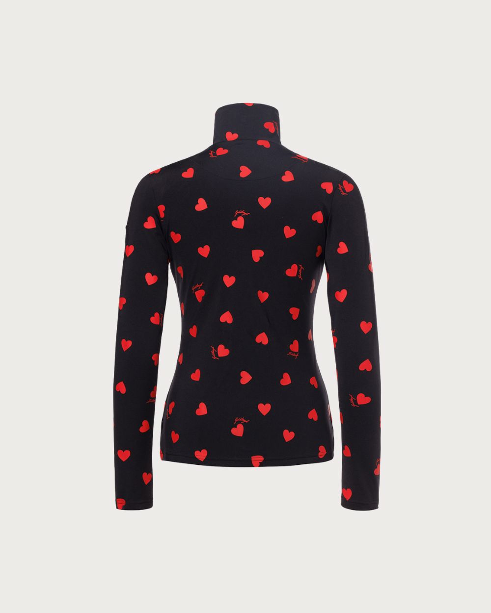 Womens Goldbergh Aimi Ski Pully - Black and Flame Thermals Goldbergh 