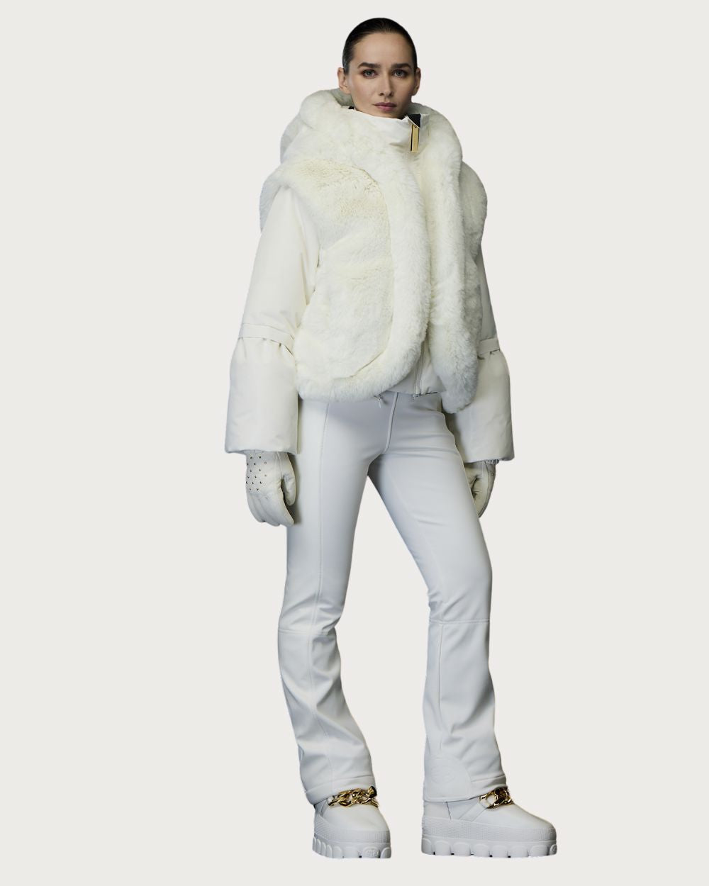 Womens Goldbergh Amore Ski Jacket - Cream Jackets Goldbergh 34 INTL / 6 AU 