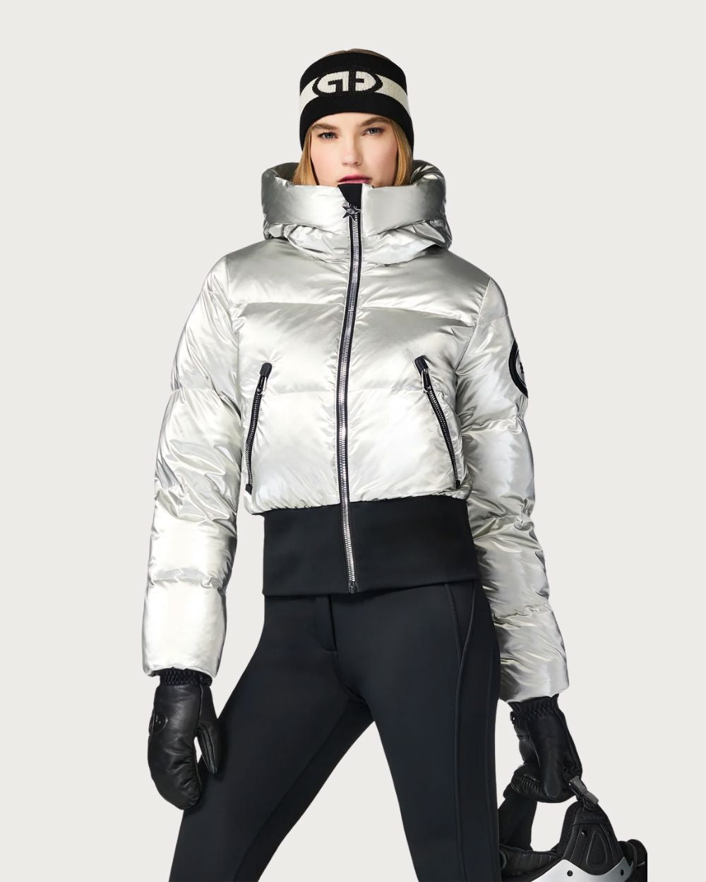 Womens Goldbergh Bombardino Jacket - Silver Jackets Goldbergh 