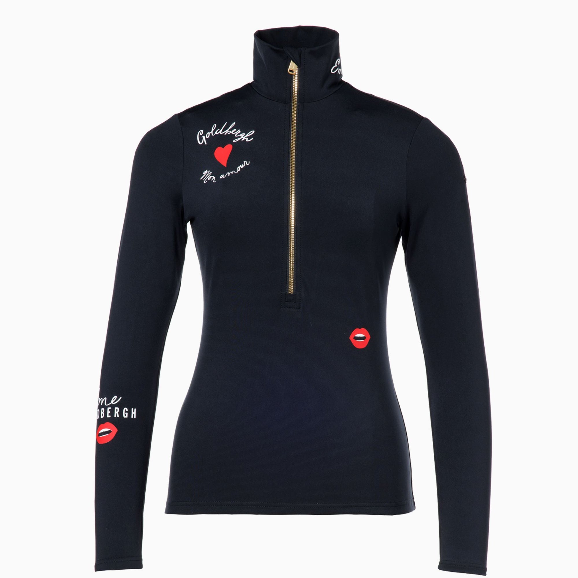 Womens Goldbergh Copine Ski Pully Long Sleeve - Black Thermals Goldbergh XS INTL / 6 AU 