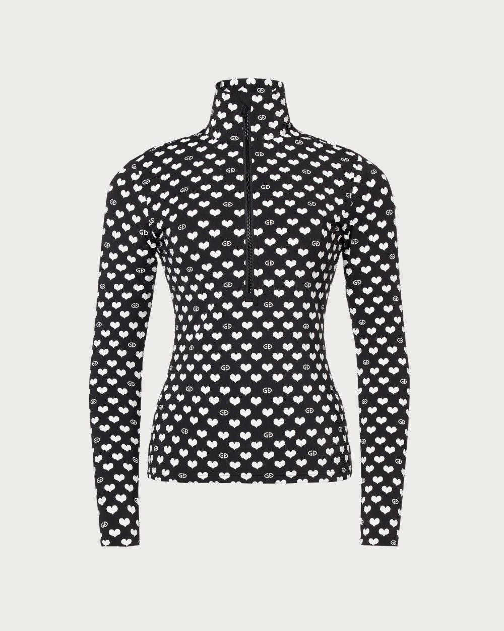 Womens Goldbergh Cuori Ski Pully - Black Thermals Goldbergh XXS INTL / 4 AU 