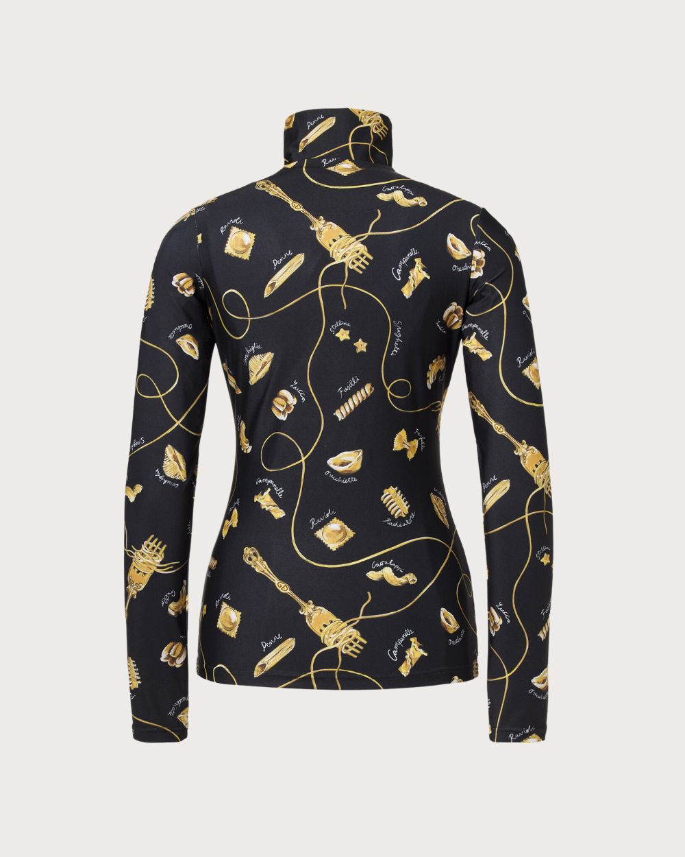 Womens Goldbergh Farfalle Ski Pully - La Pasta Dorata Black Thermals Goldbergh 