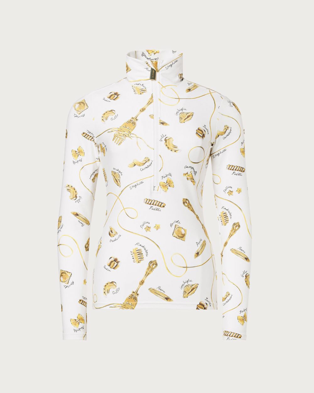 Womens Goldbergh Farfalle Ski Pully - La Pasta Dorata Creme Thermals Goldbergh XS INTL / 6 AU 