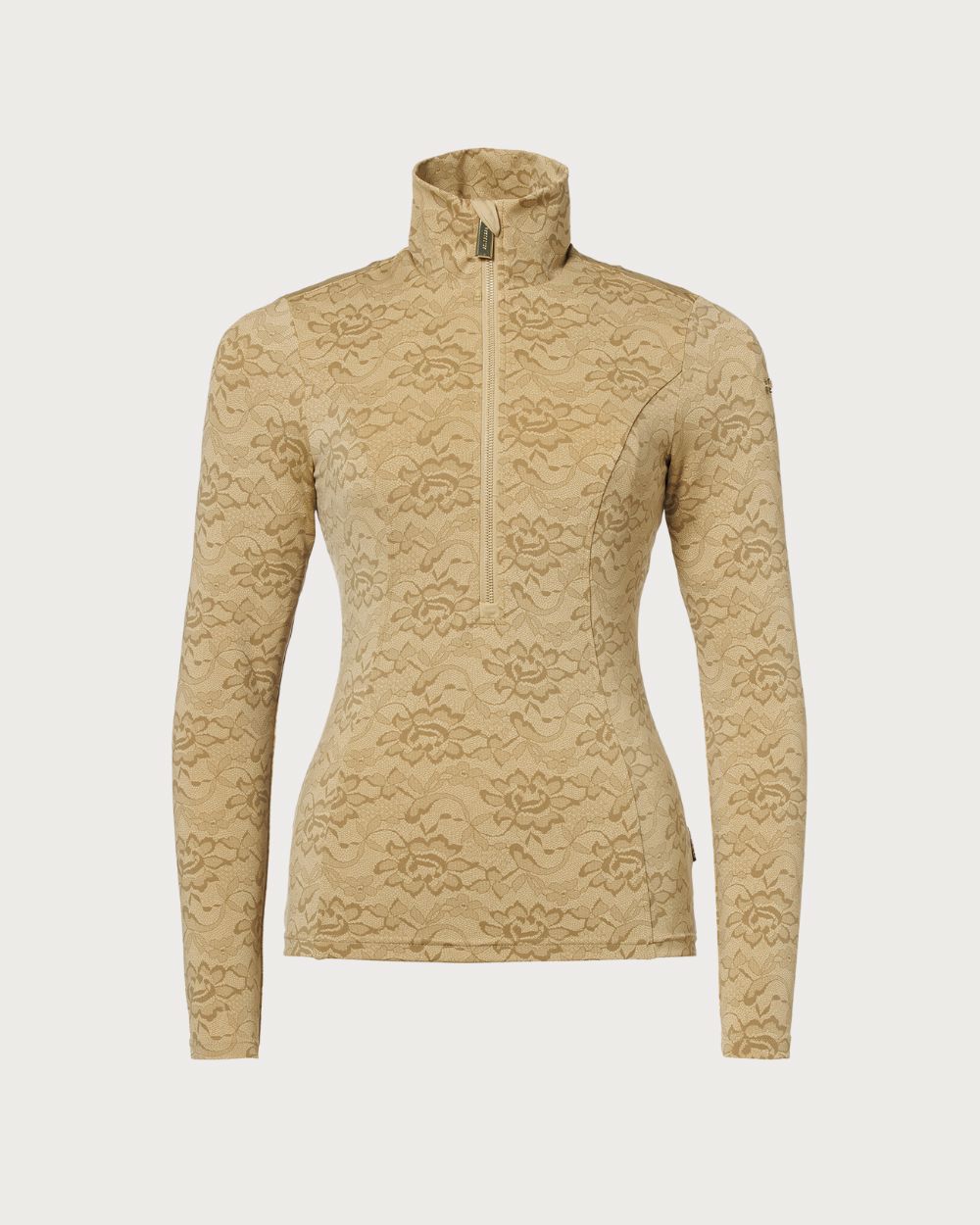 Womens Goldbergh Fascino Ski Pully - Lace Caramello Thermals Goldbergh XS INTL / 6 AU 