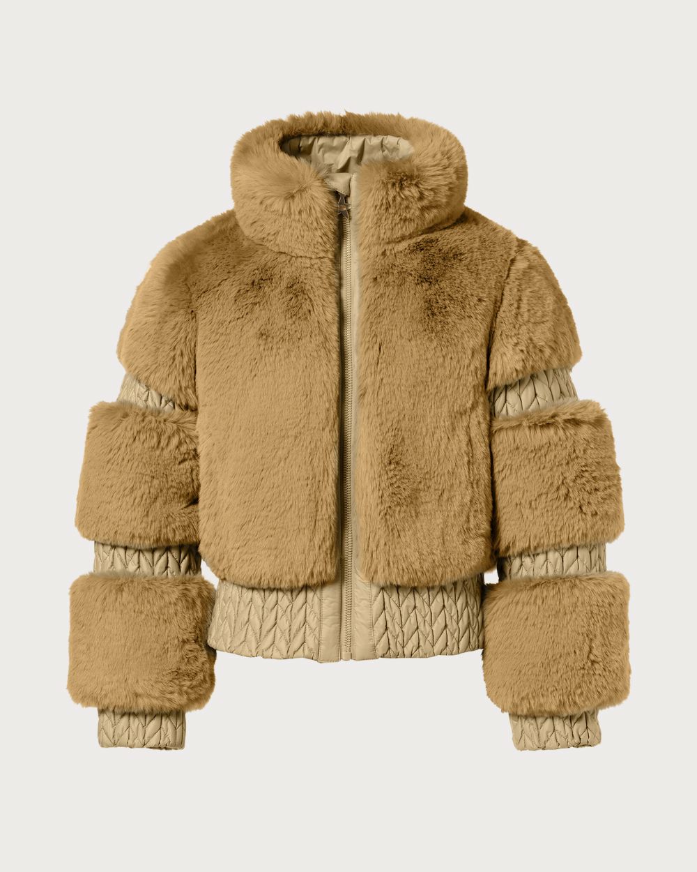 Womens Goldbergh Furry Jacket - Caramello Jackets Goldbergh 36 INTL / 8 AU 