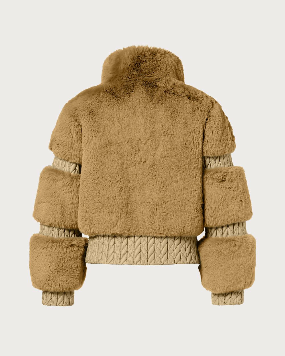 Womens Goldbergh Furry Jacket - Caramello Jackets Goldbergh 
