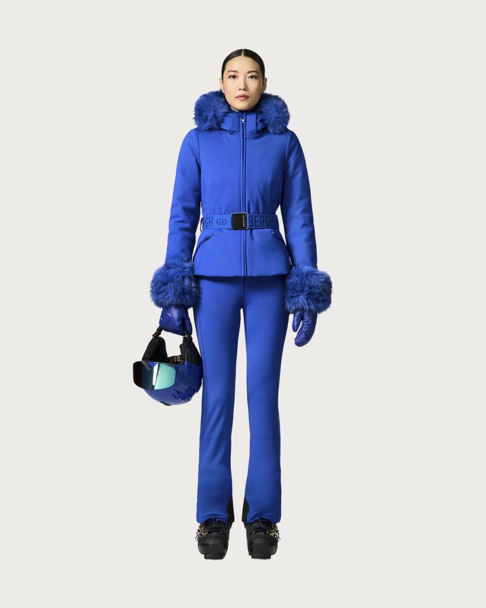 Womens Goldbergh Giselle Faux Border Jacket - Dazzling Blue Jackets Goldbergh 