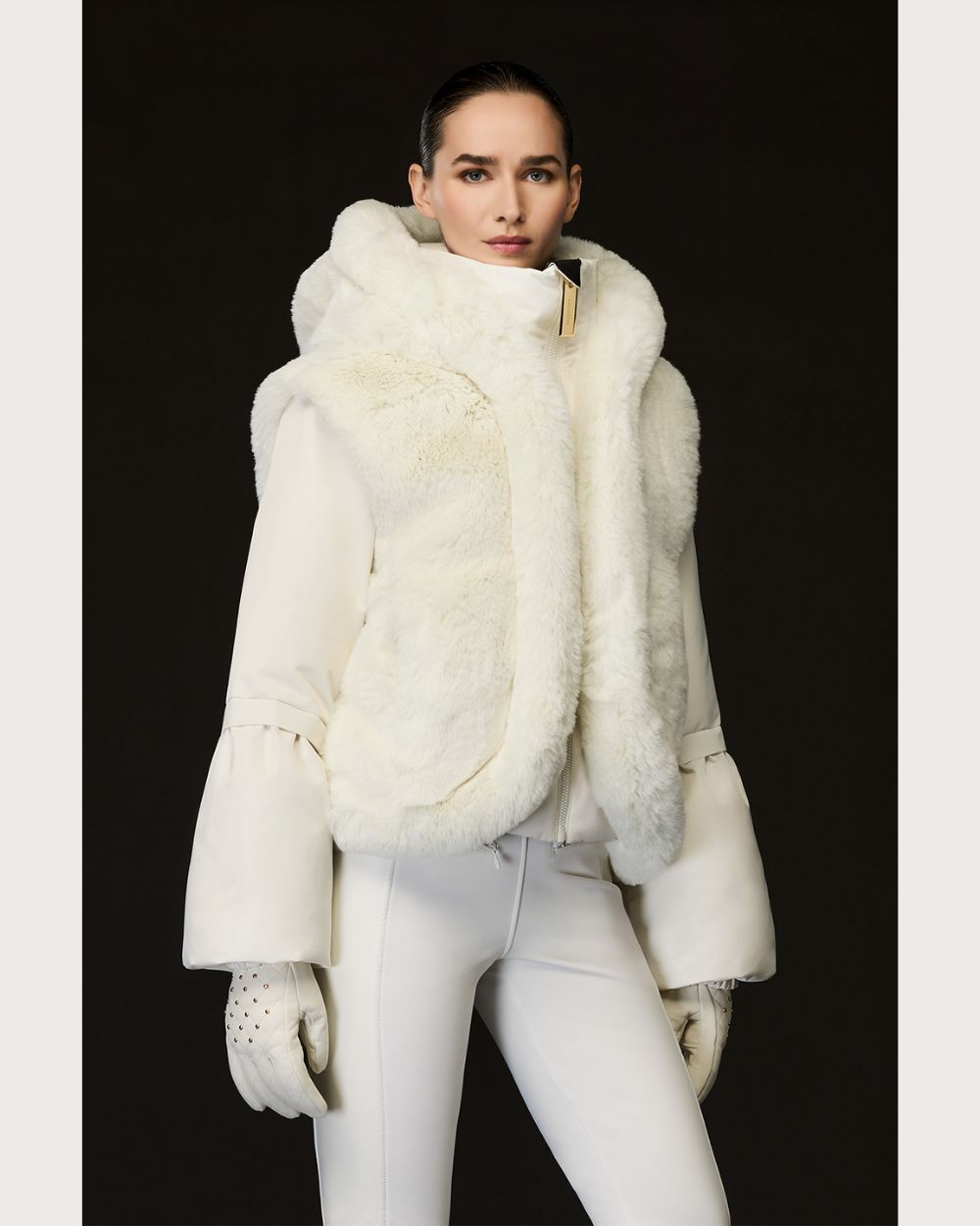 Womens Goldbergh GOLD Amore Ski Jacket - Cream Jackets Goldbergh 