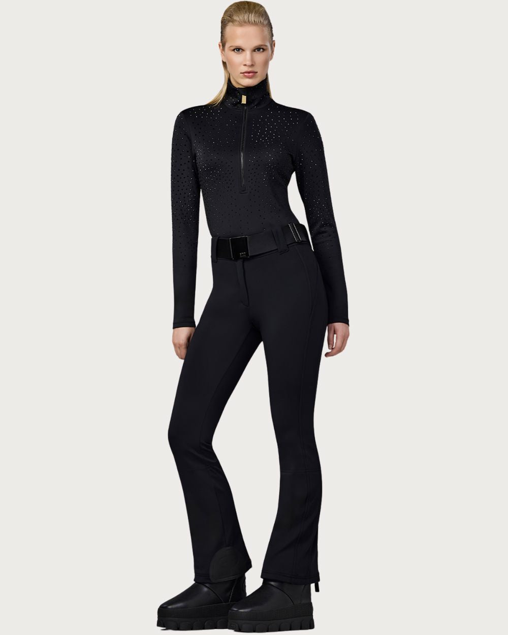 Womens Goldbergh GOLD Hane Ski Pully - Black Thermals Goldbergh 