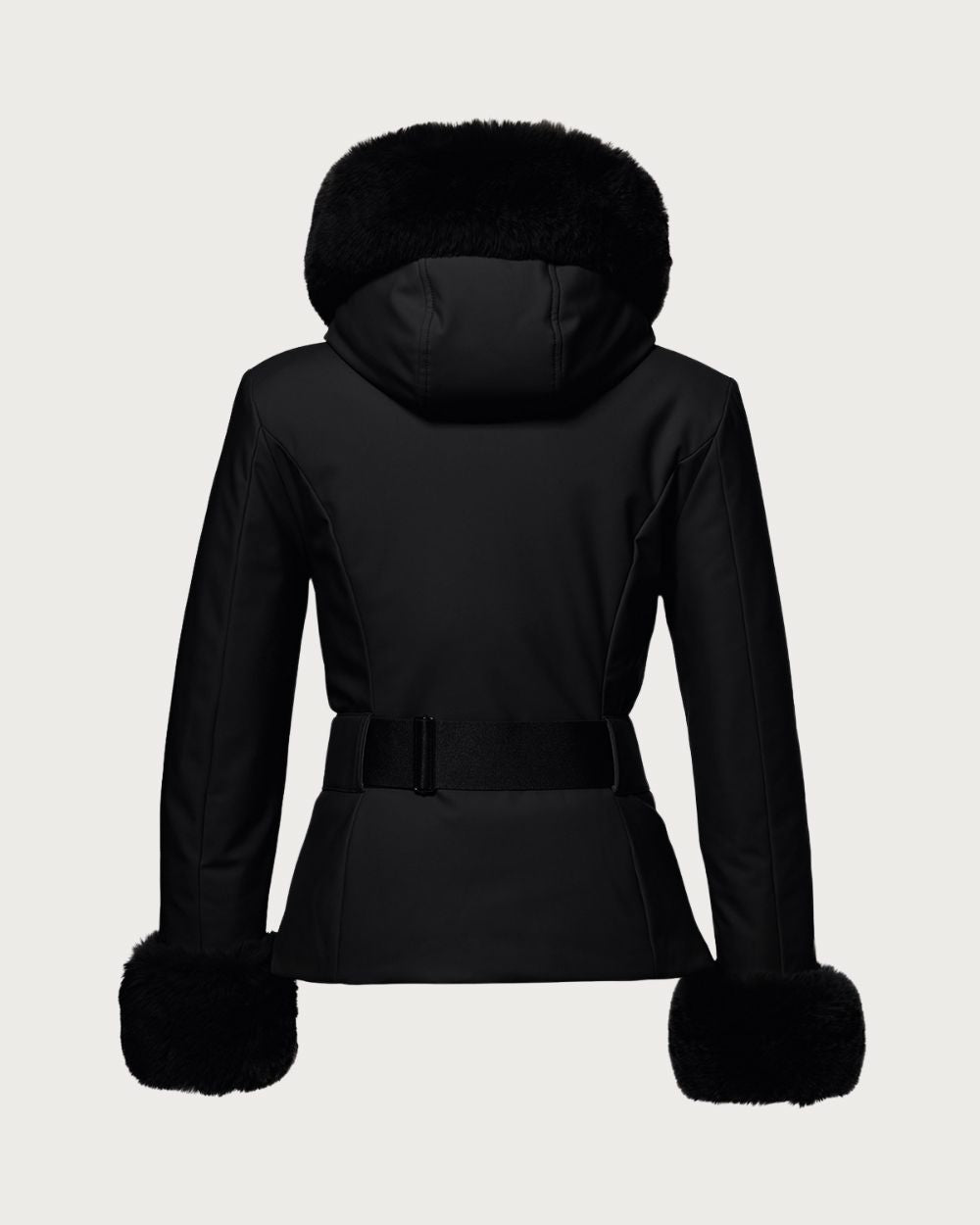 Womens Goldbergh GOLD Prezioso Faux Border Jacket -Black Jackets Goldbergh 