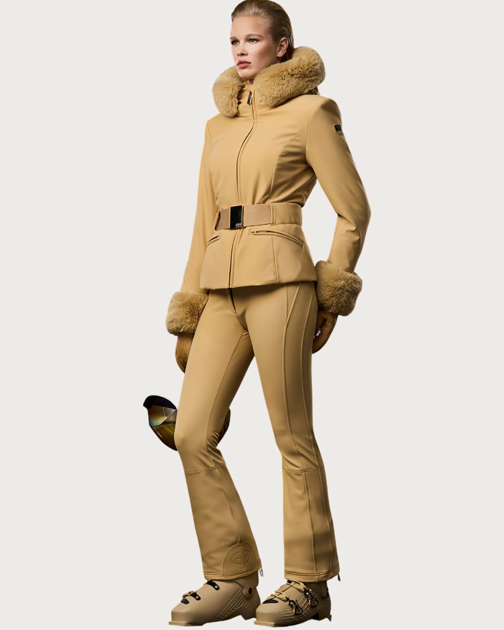 Womens Goldbergh GOLD Prezioso Faux Border Jacket - Lark Jackets Goldbergh 