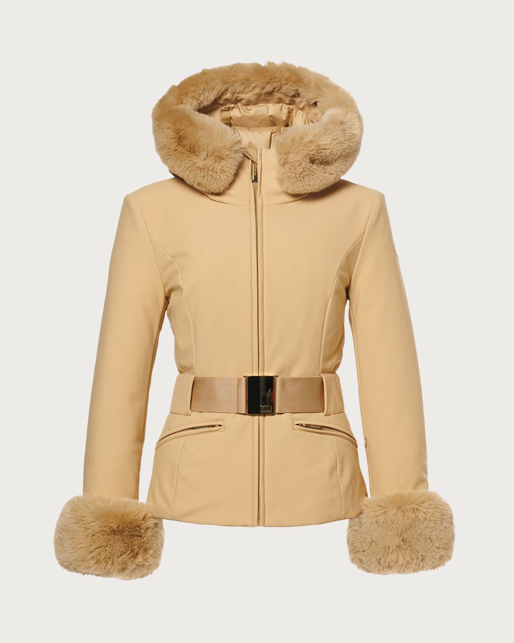 Womens Goldbergh GOLD Prezioso Faux Border Jacket - Lark Jackets Goldbergh 