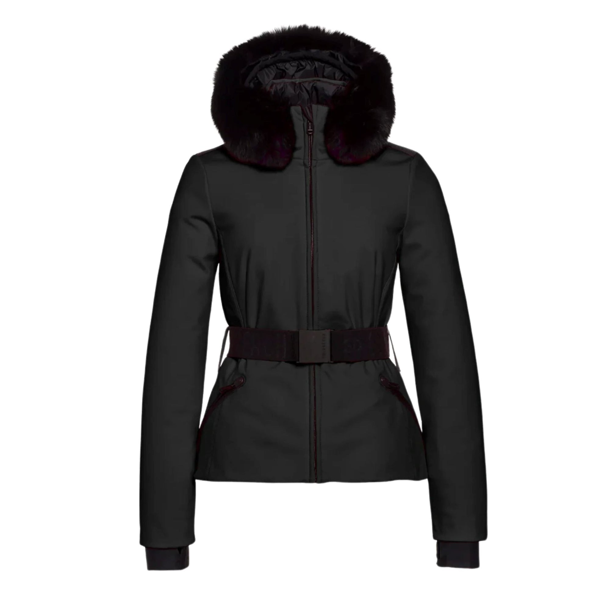 Womens Goldbergh Hida Jacket Real Fur - Black Jackets Goldbergh 