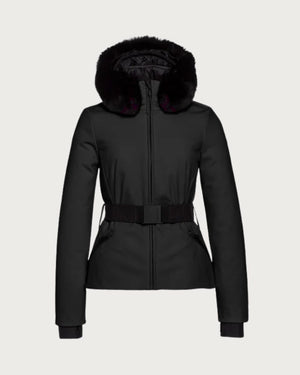 Womens Goldbergh Hida Jacket Real Fur - Black Jackets Goldbergh 36 INTL / 8 AU 