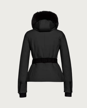 Womens Goldbergh Hida Jacket Real Fur - Black Jackets Goldbergh 