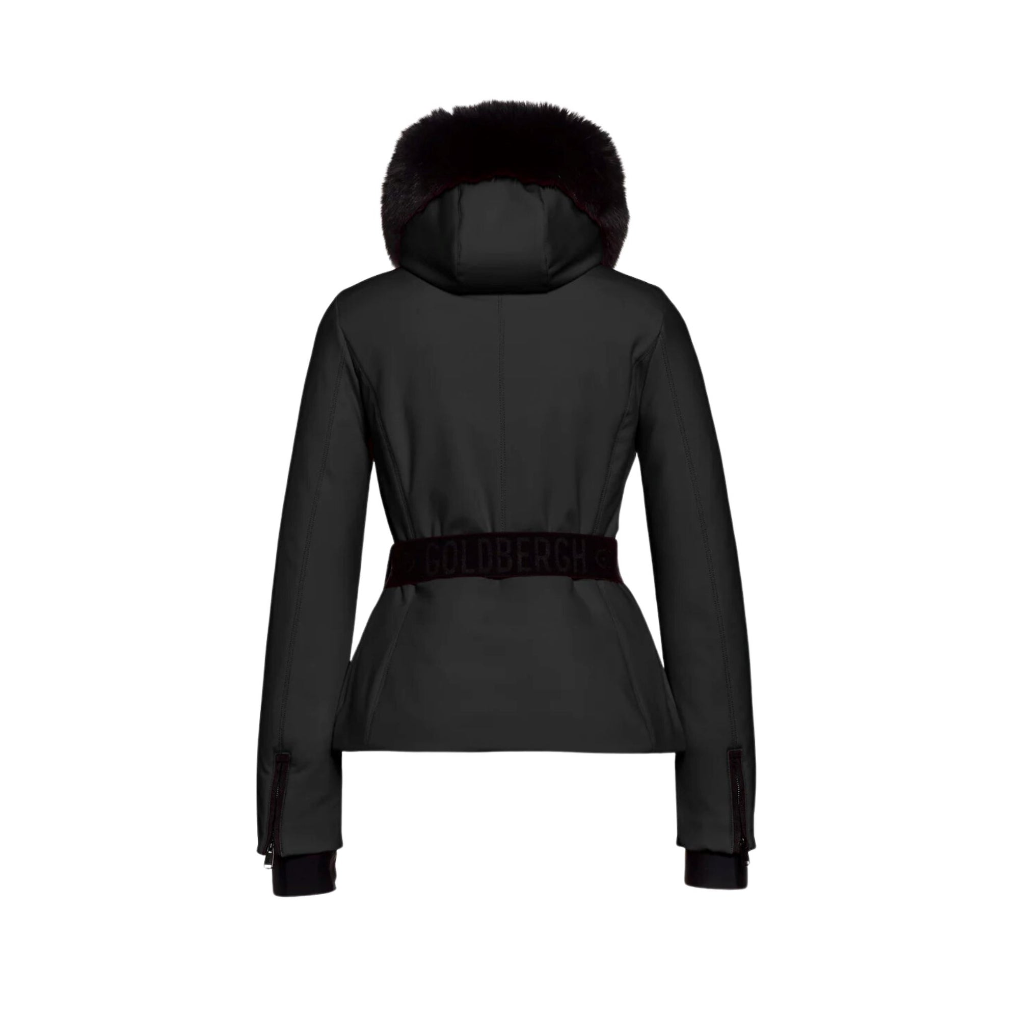 Womens Goldbergh Hida Jacket Real Fur - Black Jackets Goldbergh 
