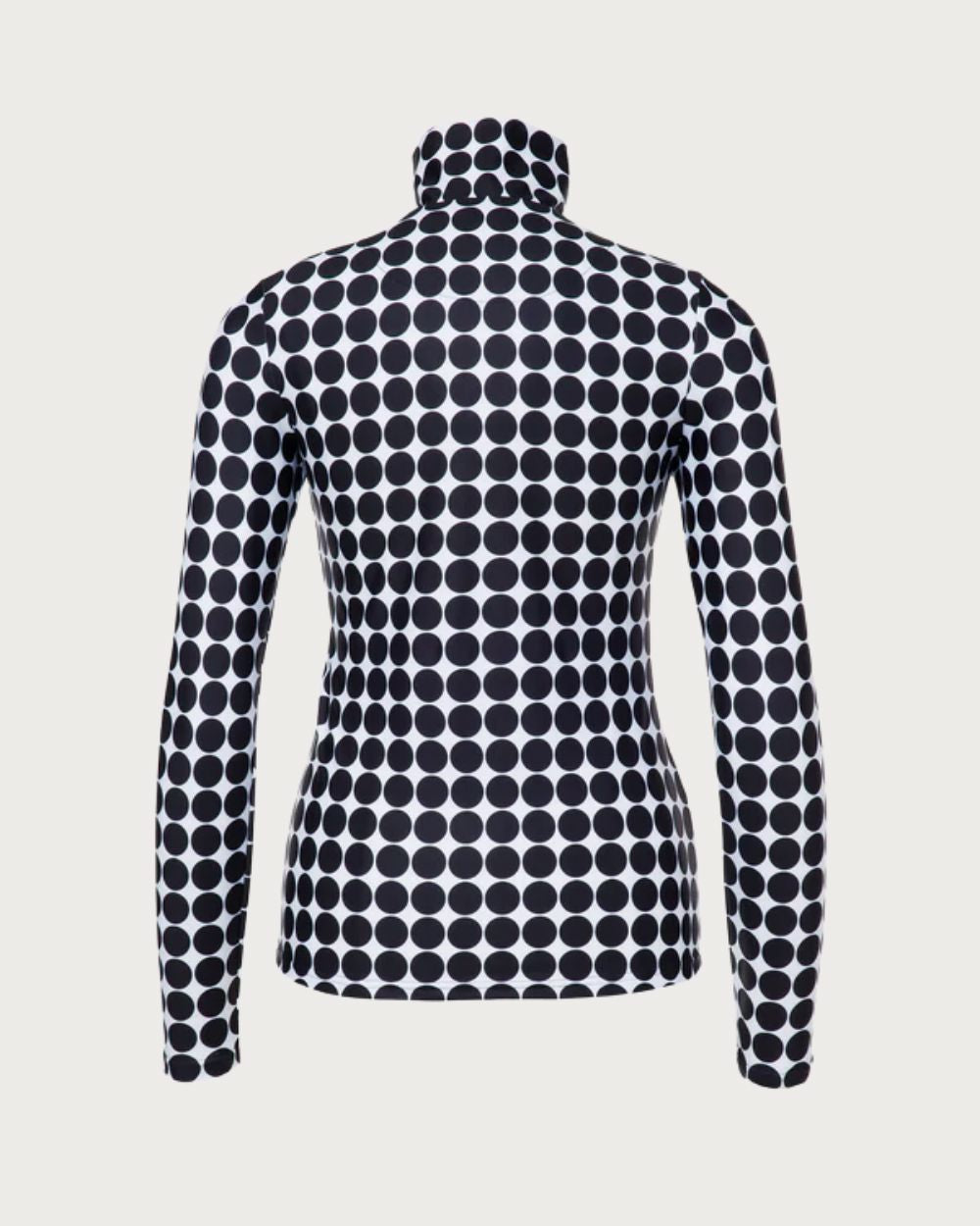 Womens Goldbergh Impress Ski Pully Long Sleeve - Black Retro Dot Thermals Goldbergh XS INTL / 6 AU 