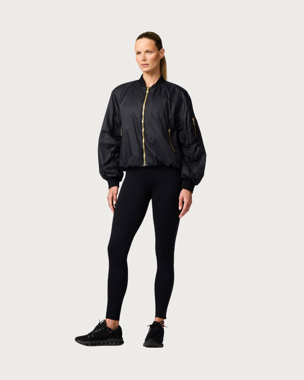 Womens Goldbergh Isolana Bomber Jacket - Black Jackets Goldbergh 