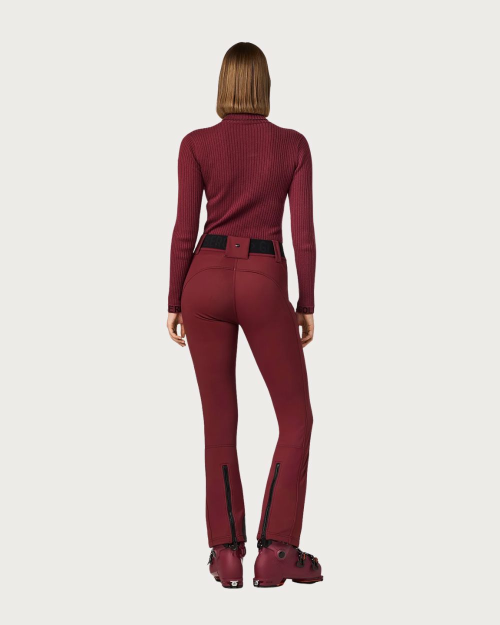 Womens Goldbergh Mira Long Sleeve Knit Sweater - Vino Rosso Knitwear Goldbergh 