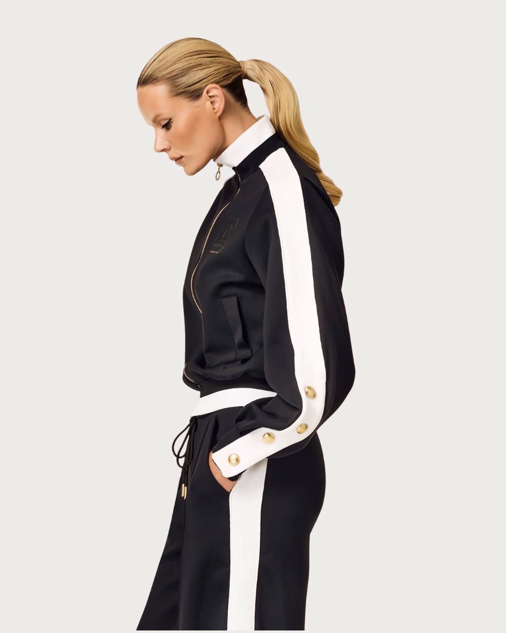Womens Goldbergh Monaco Track Jacket - Black Après Jackets Goldbergh 