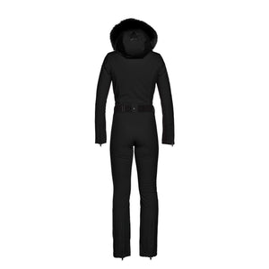 Womens Goldbergh Parry Ski Suit (Faux Fur) - Black One Piece Suits Goldbergh 36 INTL / 8 AU 