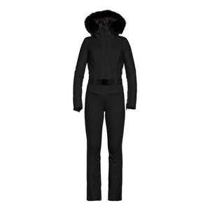 Womens Goldbergh Parry Ski Suit (Faux Fur) - Black One Piece Suits Goldbergh 