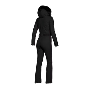 Womens Goldbergh Parry Ski Suit (Faux Fur) - Black One Piece Suits Goldbergh 