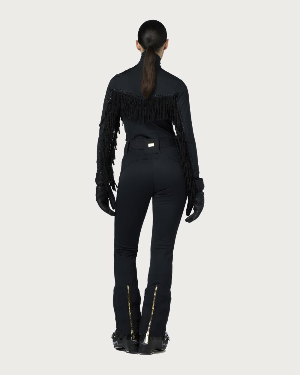 Womens Goldbergh Pippa GOLD Pant - Black Pants Goldbergh 