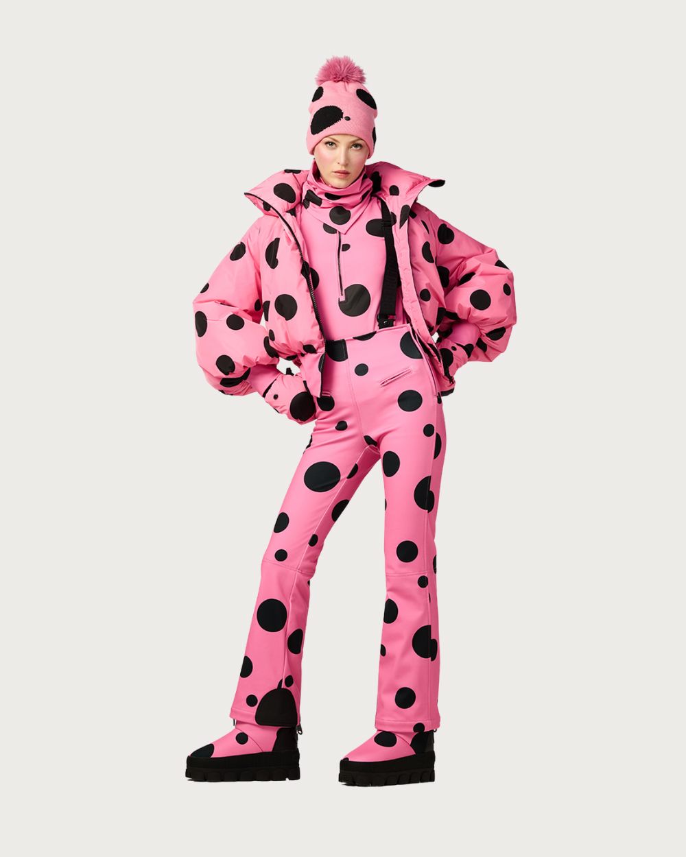 Womens Goldbergh Polka Jacket - Pink Cosmos Jackets Goldbergh 