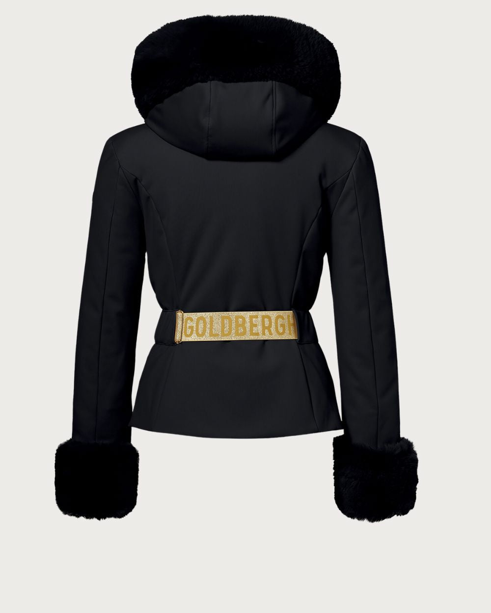 Womens Goldbergh Prezioso Faux Border Jacket - Black Jackets Goldbergh 