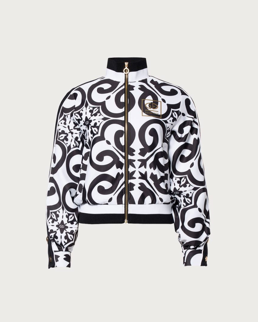 Womens Goldbergh Solara Track Jacket - Black and White Après Jackets Goldbergh XS 