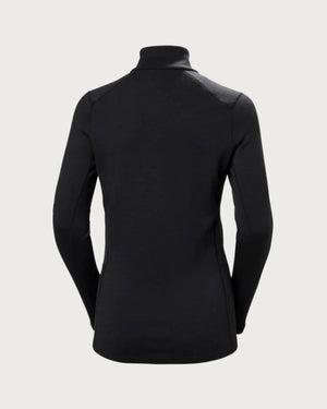 Womens Helly Hansen LIFA Merino Midweight 1/2 Zip - Black Thermals Helly Hansen 