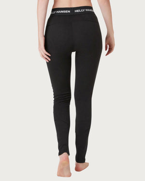 Womens Helly Hansen LIFA Merino Midweight Thermal Pant - Black Thermals Helly Hansen 