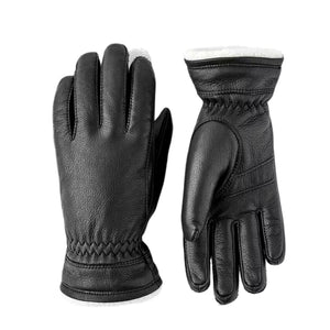 Womens Hestra Deerskin Buvika Primaloft Après Glove - Black