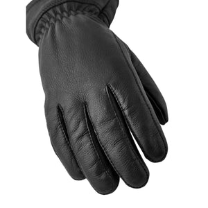 Womens Hestra Deerskin Buvika Primaloft Après Glove - Black