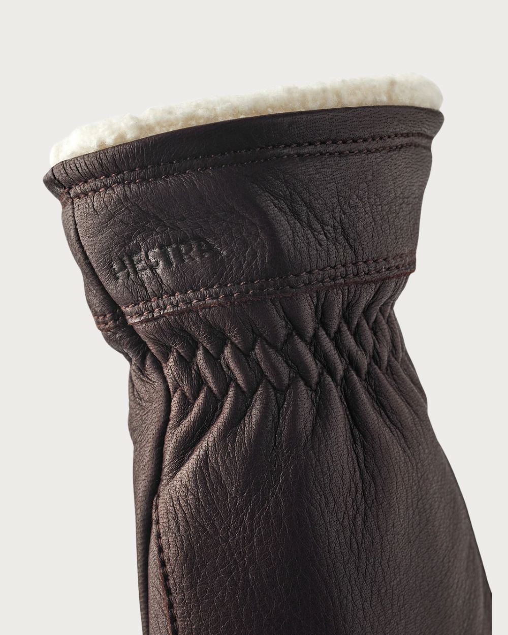 Womens Hestra Deerskin Buvika Primaloft Après Glove - Chocolate Après Gloves Hestra 