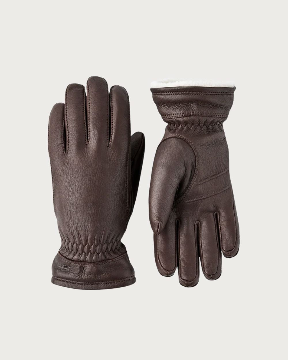 Womens Hestra Deerskin Buvika Primaloft Après Glove - Chocolate Après Gloves Hestra 