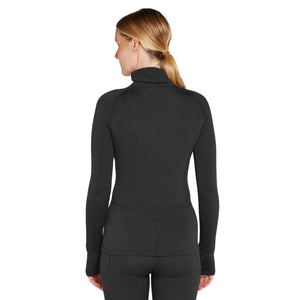 Womens Icebreaker 300 MerinoFine Polar Long Sleeve Roll Neck - Black