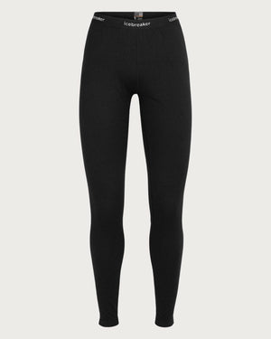 Womens Icebreaker Merino 200 Oasis Thermal Leggings - Black Thermals Icebreaker 