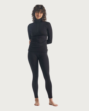 Womens Icebreaker Merino 260 Thermal Tech Leggings - Black Thermals Icebreaker 