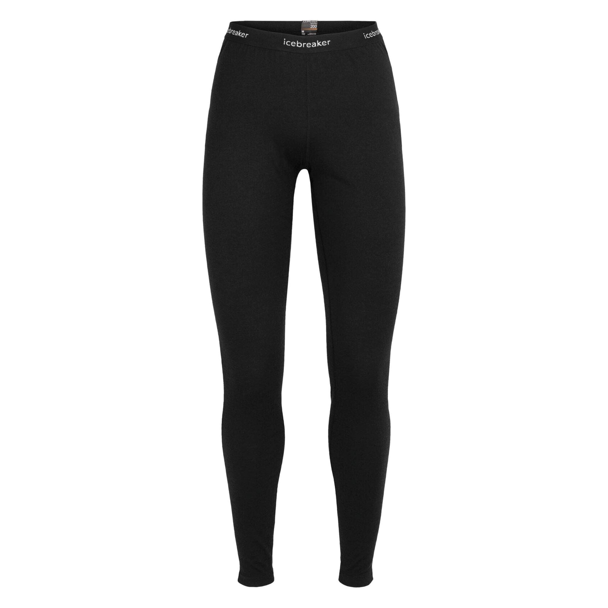 Womens Icebreaker Merino 260 Thermal Tech Leggings - Black Thermals Icebreaker 