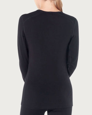 Womens Icebreaker Merino 260 Thermal Tech Long Sleeve Crewe - Black Thermals Icebreaker 