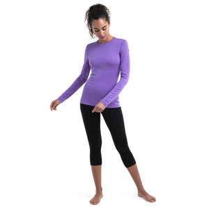 Womens Icebreaker Merino 260 Thermal Tech Long Sleeve Crewe - Magic